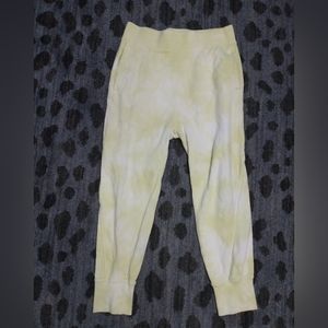 JoyLab Neon Yellow Tie-dye Joggers sz M